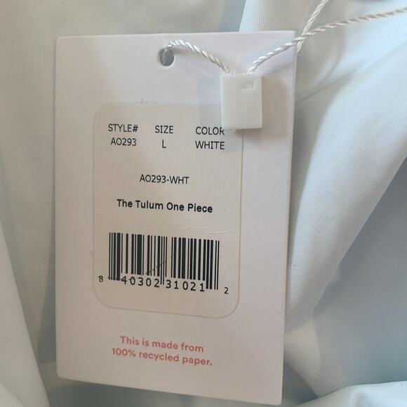 Andie The Tulum One Piece in White size Large New with Tags - Picture 9 of 11